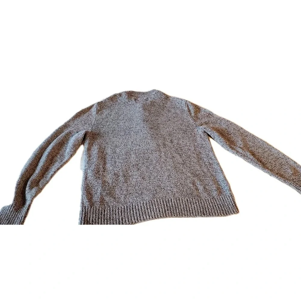 Eddie‎ Bauer Men's L Gray Long Sleeve Knit Sweater 1/4 Button Pullover - Picture 8 of 8